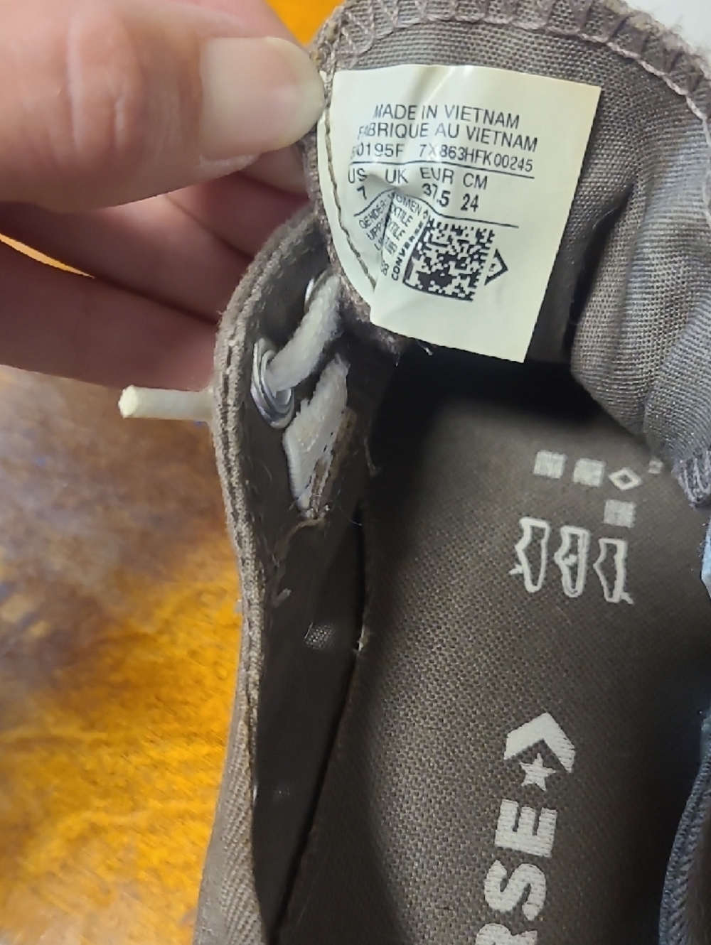 Converse Low-Top Slip-On Sneakers in Gray and White - Picture 2 of 6